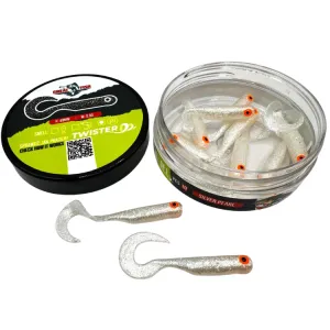 Great Fish GF1 Twister 49 mm Silver Pearl – guma spinningowa