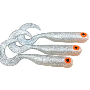 Great Fish GF1 Twister 49 mm Silver Pearl – guma spinningowa