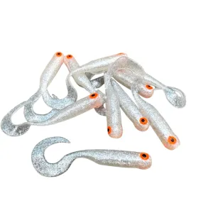 Great Fish GF1 Twister 49 mm Silver Pearl – guma spinningowa