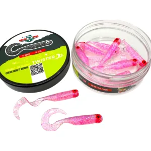 Great Fish GF1 Twister 49 mm Glitter Pink – guma spinningowa