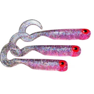 Great Fish GF1 Twister 49 mm Glitter Pink – guma spinningowa