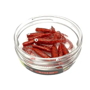 Great Fish GF1 Twister 49 mm Glitter Red – guma spinningowa