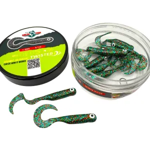 Great Fish GF1 Twister 49 mm Colorful Glitter – guma spinningowa