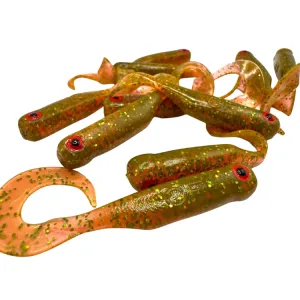 Great Fish GF1 Twister 49 mm Motor Oil Green – guma spinningowa