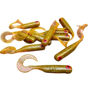 Great Fish GF1 Twister 49 mm Motor Oil Green – guma spinningowa
