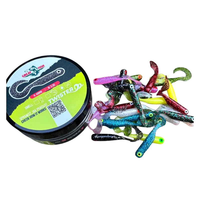 Great Fish GF1 Twister 49 mm Multicolor II – guma spinningowa
