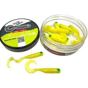 Great Fish GF1 Twister 49 mm Yellow – guma spinningowa na drapieżniki
