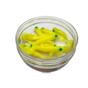Great Fish GF1 Twister 49 mm Yellow – guma spinningowa na drapieżniki