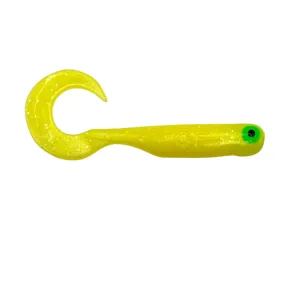 Great Fish GF1 Twister 49 mm Yellow – guma spinningowa na drapieżniki
