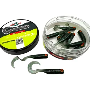 Great Fish GF1 Twister 49 mm Magic Green – guma spinningowa na okonie i sandacze