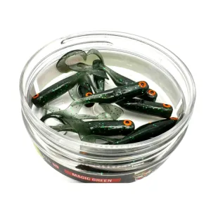 Great Fish GF1 Twister 49 mm Magic Green – guma spinningowa na okonie i sandacze