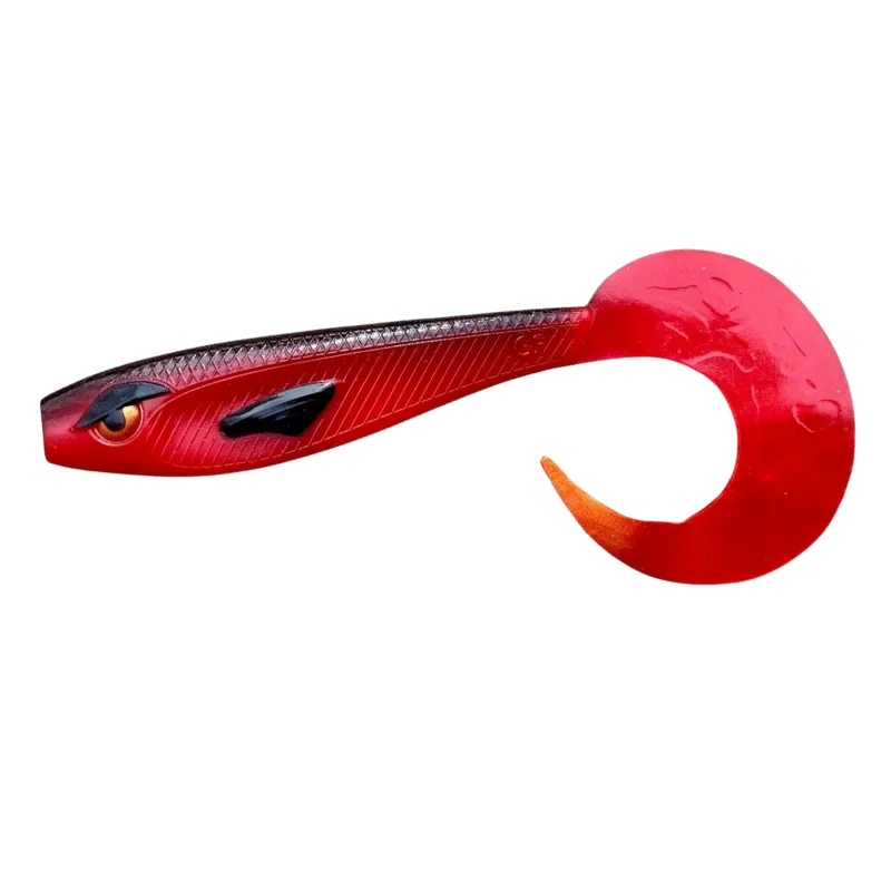 Great Fish Rocky Twister Slim Toxic Red 15 cm – twister spinningowy 19 g