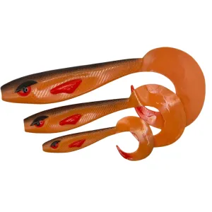 Great Fish Rocky Twister Slim Toxic Pumpkin 11 cm – twister spinningowy 2 szt.