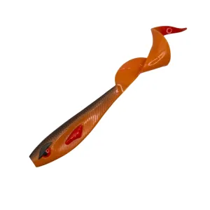 Great Fish Rocky Twister Slim Toxic Pumpkin 15 cm – twister spinningowy 19 g