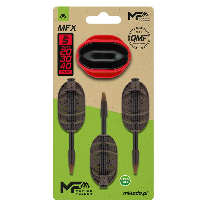 Zestaw Mikado MFX Method Feeder S 20+30+40 g + Forma