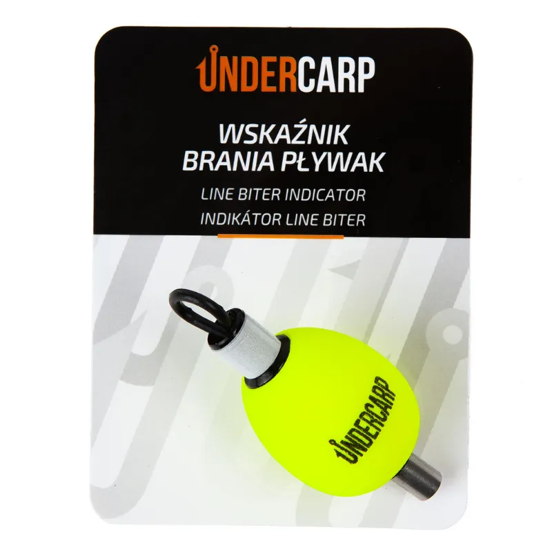 Wskaźnik Brania Pływak Line Biter Indicator Żółty do Karpiowania