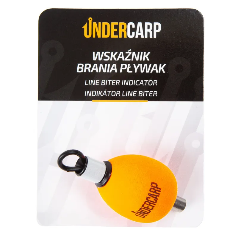 Wskaźnik Brania Pływak Line Biter Indicator Pomarańczowy do Karpiowania