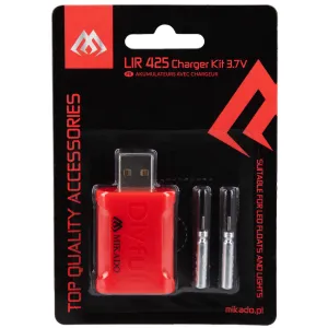Ładowarka Mikado z akumulatorami LIR425 USB-C