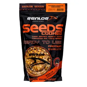 Ziarna zanętowe Genlog ZiarnoMix Kukurydza–Konopie 1 kg | Cooked Seeds