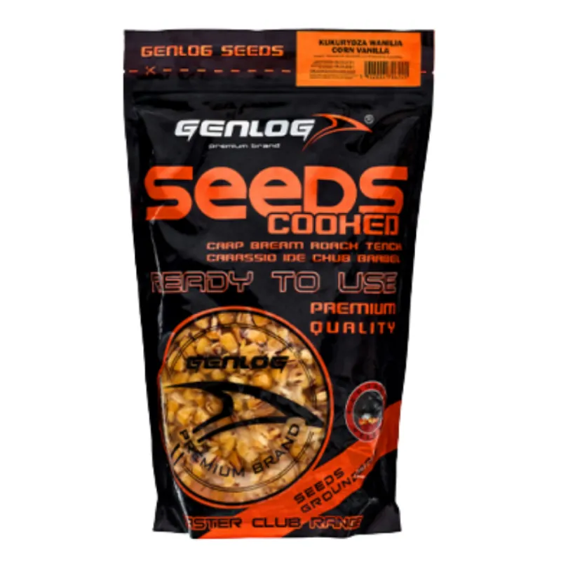 Ziarna zanętowe Genlog Kukurydza Wanilia 1 kg Cooked Seeds