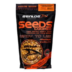Ziarna zanętowe Genlog Kukurydza Truskawka 1 kg Cooked Seeds