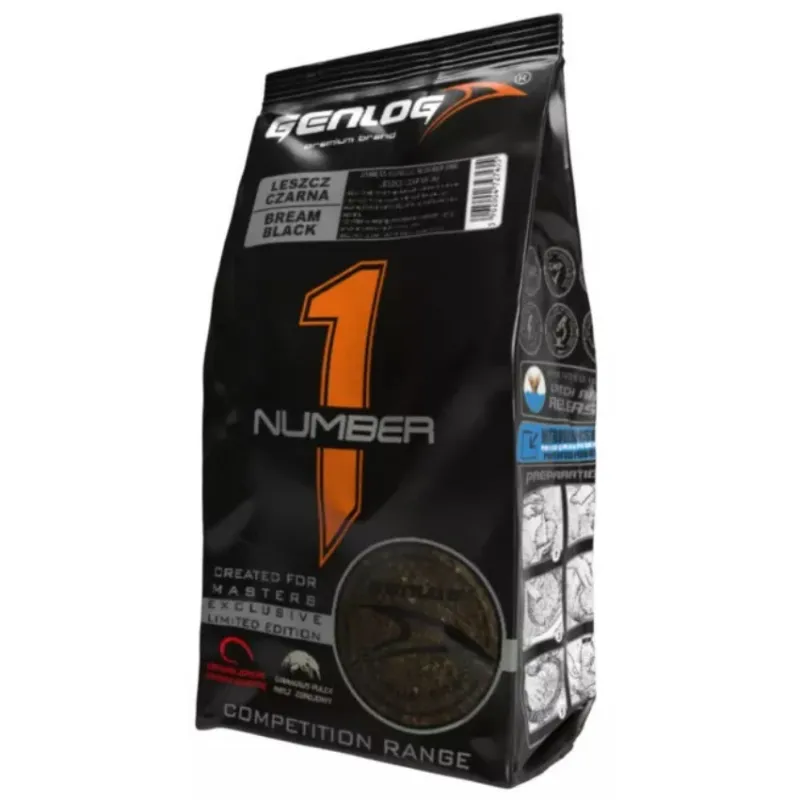 Zanęta Genlog Number 1 Leszcz Czarna 1 kg – zanęta premium