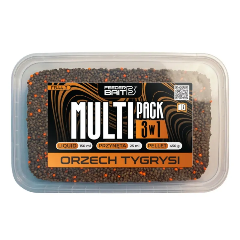 Multipack 3w1 Orzech Tygrysi Feeder Bait – pellet, liquid i przynęta