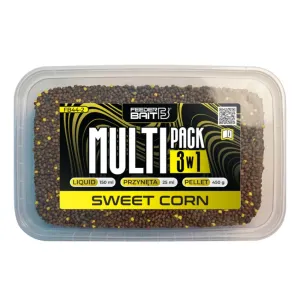 Multipack 3w1 Sweet Corn Feeder Bait – pellet, liquid i przynęta