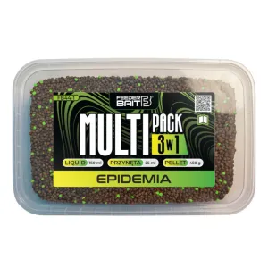 Multipack 3w1 Epidemia Feeder Bait – pellet, liquid i przynęta