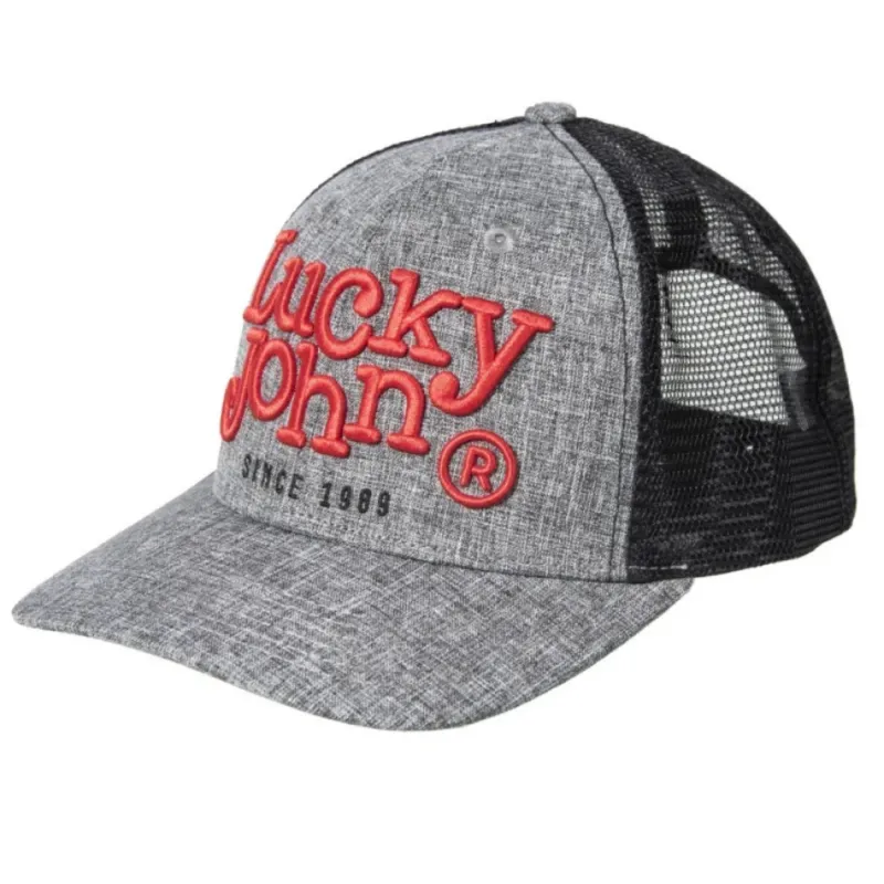 Czapka z daszkiem Lucky John Cap Grey/Black – wędkarska