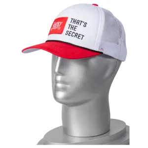 Czapka z daszkiem Lucky John Cap White/Red dla wędkarza
