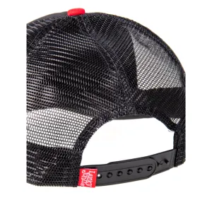 Czapka z daszkiem Lucky John Cap Black/Red dla wędkarza