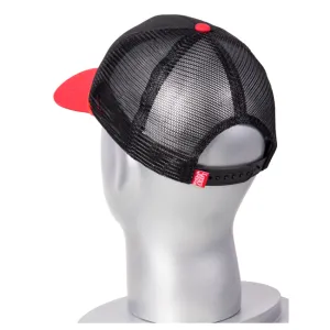 Czapka z daszkiem Lucky John Cap Black/Red dla wędkarza