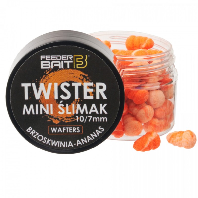 Feeder Bait Mini Ślimak Wafters R-72 7/10 mm – przynęta wafters o aromacie ananasa i brzoskwini