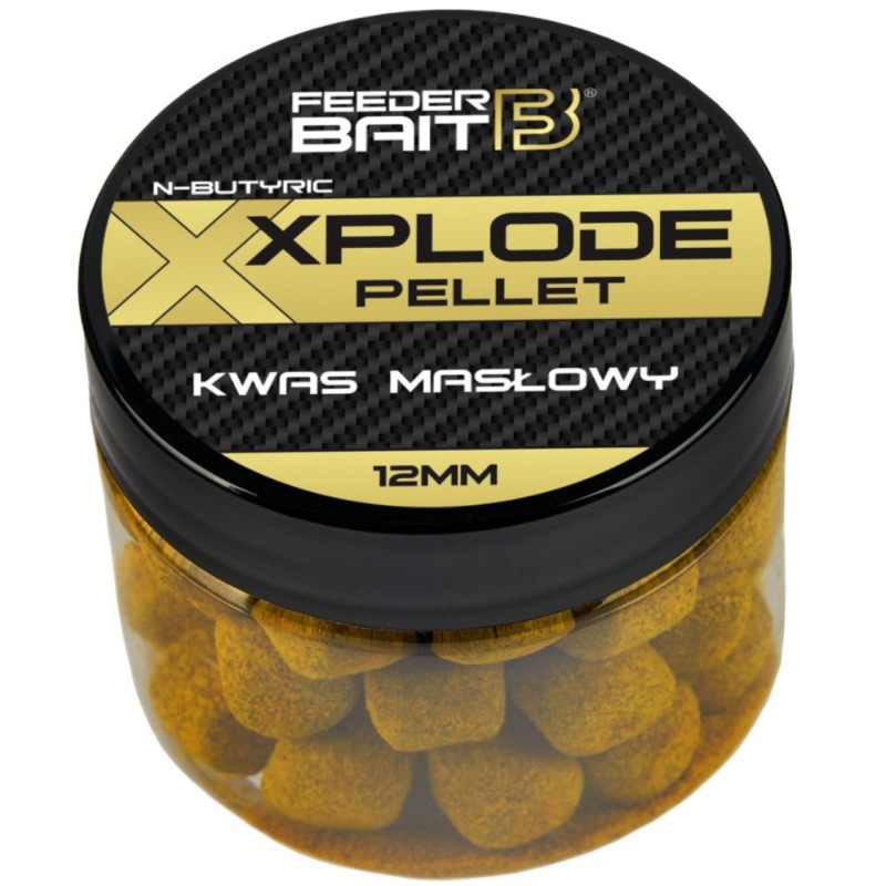 Feeder Bait Xplode Pellet 12mm Kwas Masłowy – pellet z efektem Xplode i intensywnym aromatem