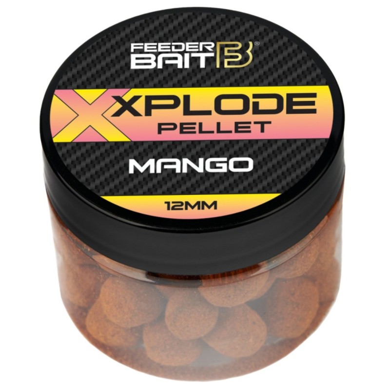Feeder Bait Xplode Pellet 12mm Mango – pellet pływający z efektem Xplode i aromatem mango