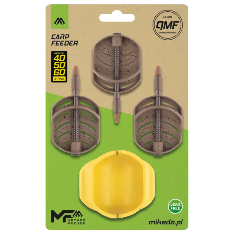 Mikado Carp Method Feeder Q.M.F. 40+50+60 g – zestaw podajników