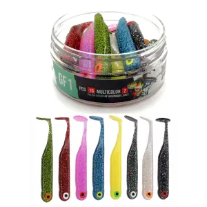 Guma GF1 Great Fish 7 cm 2,5 g Multicolor II – 16 szt.