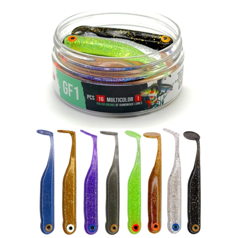 Guma GF1 Great Fish 7 cm 2,5 g Multicolor I – 16 szt.