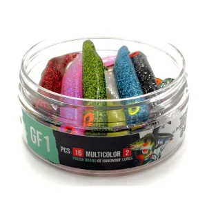 Guma GF1 Great Fish 7 cm 2,5 g Multicolor II – 16 szt.