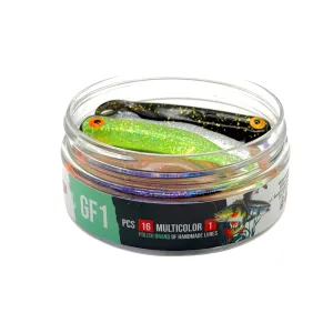 Guma GF1 Great Fish 7 cm 2,5 g Multicolor I – 16 szt.