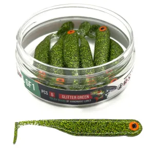 Guma GF1 Great Fish 7 cm 2,5 g Glitter Green – 6 szt.