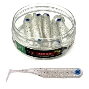 Guma GF1 Great Fish 7 cm 2,5 g White Pearl – 6 szt.
