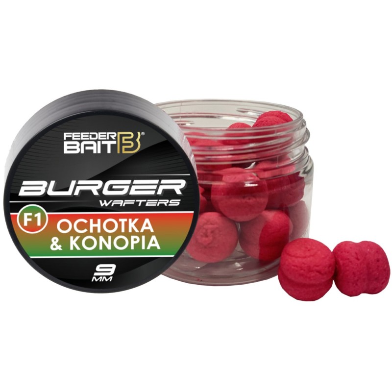 Burger Wafters F1 Ochotka & Konopia Feeder Bait – przynęta wafters do Method Feeder 9 mm