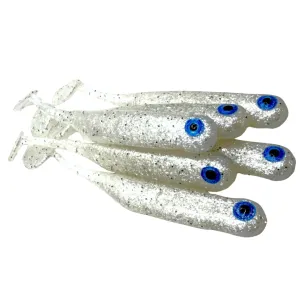 Guma GF1 Great Fish 7 cm 2,5 g White Pearl – 6 szt.