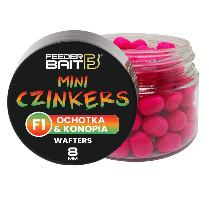 Wafter Feeder Bait Mini Czinkers F1 Ochotka & Konopia 8/6 mm – wafters na zimną wodę