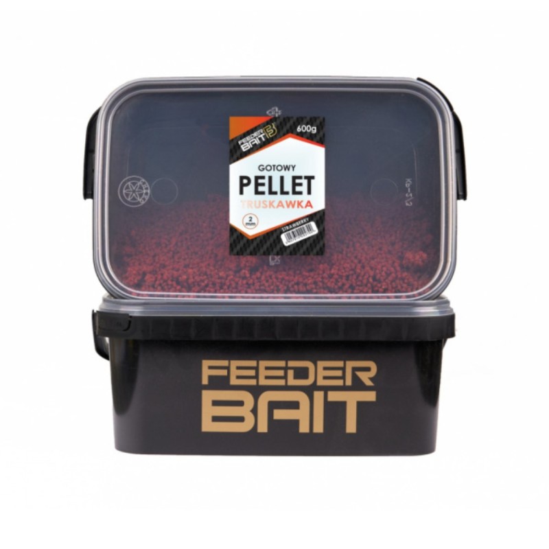 Pellet Gotowy Feeder Bait Truskawka 600g – skuteczny pellet bez namaczania