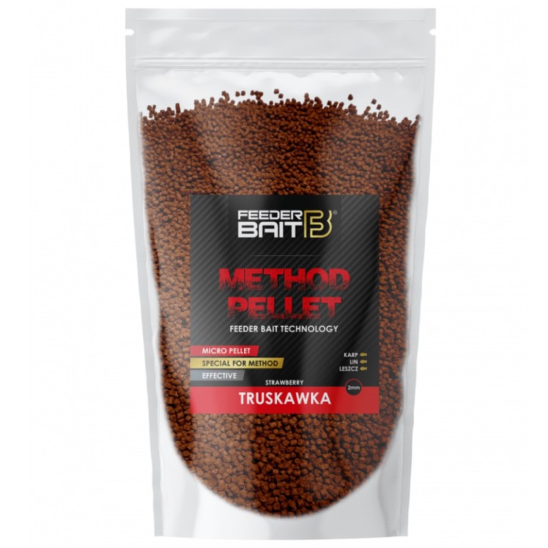 Micro Pellet Feeder Bait 2mm Truskawka – słodki pellet do method feedera