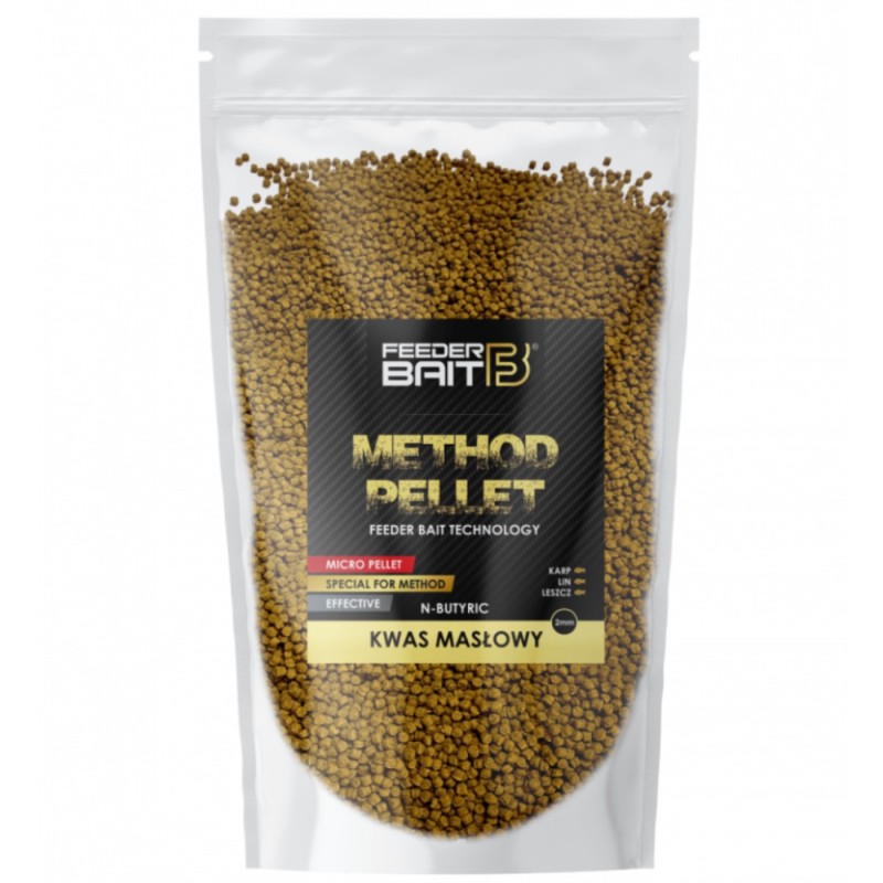 Micro Pellet Feeder Bait 2mm Kwas Masłowy – skuteczny pellet do method feedera 800 g