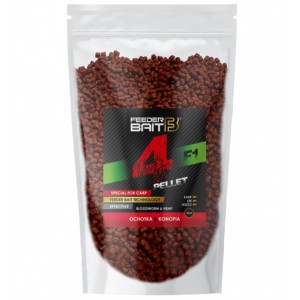 Pellet 4mm F1 Ochotka Konopia – Feeder Bait | Skuteczna przynęta do method feedera